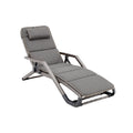 Adjustable Outdoor Chaise Lounge with Headrest and Modern Design